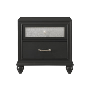  Crown Mark Lila B4398-2 Nightstand - Black IMAGE 1