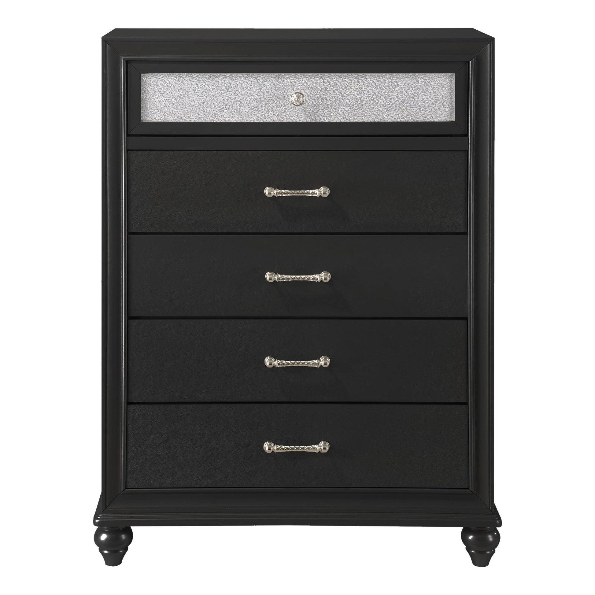  Crown Mark Lila B4398-4 Chest - Black IMAGE 1