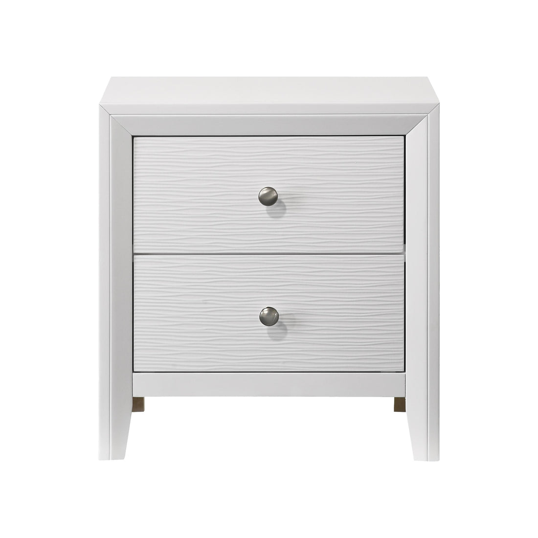  Crown Mark Evan B4710-2 Nightstand - White IMAGE 1