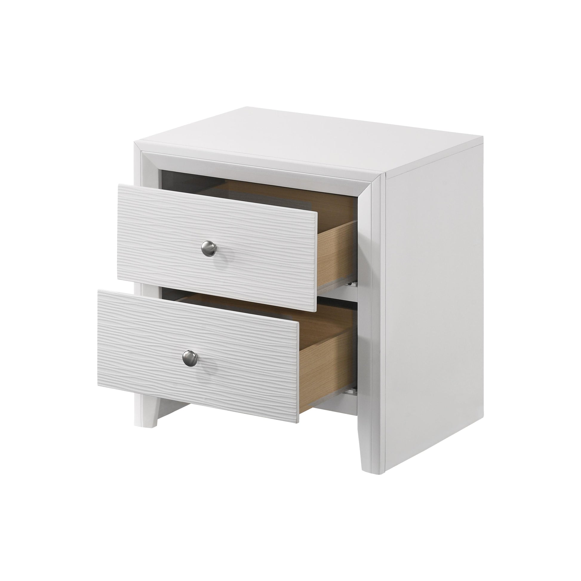  Crown Mark Evan B4710-2 Nightstand - White IMAGE 3