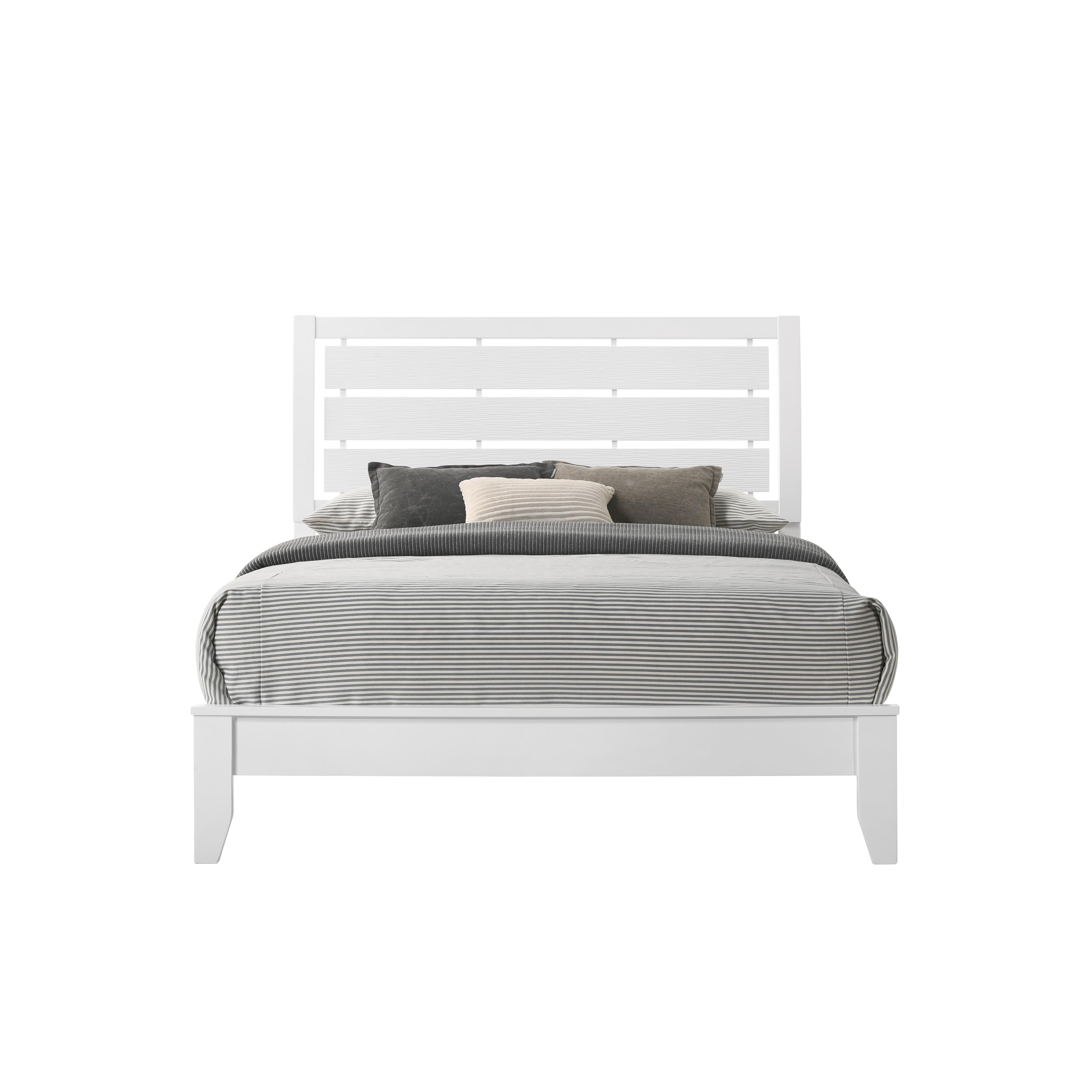  Size_Queen  -- Evan B4710-Q Queen Bed - White IMAGE 3