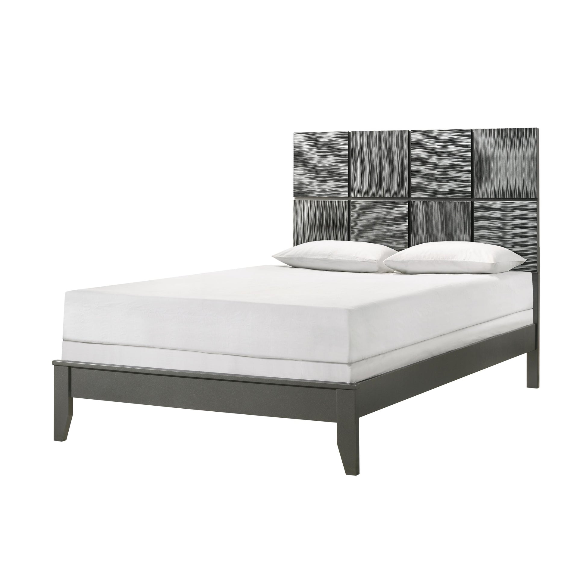  Size_Full  -- Denker B4715-F Full Bed - Gunmetal IMAGE 1