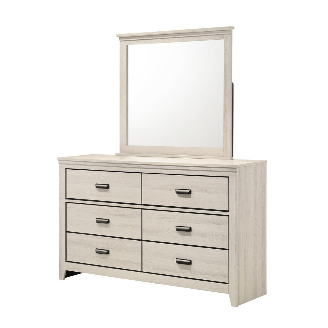 Crown Mark Carter B6810-11 Dresser Mirror - White IMAGE 1