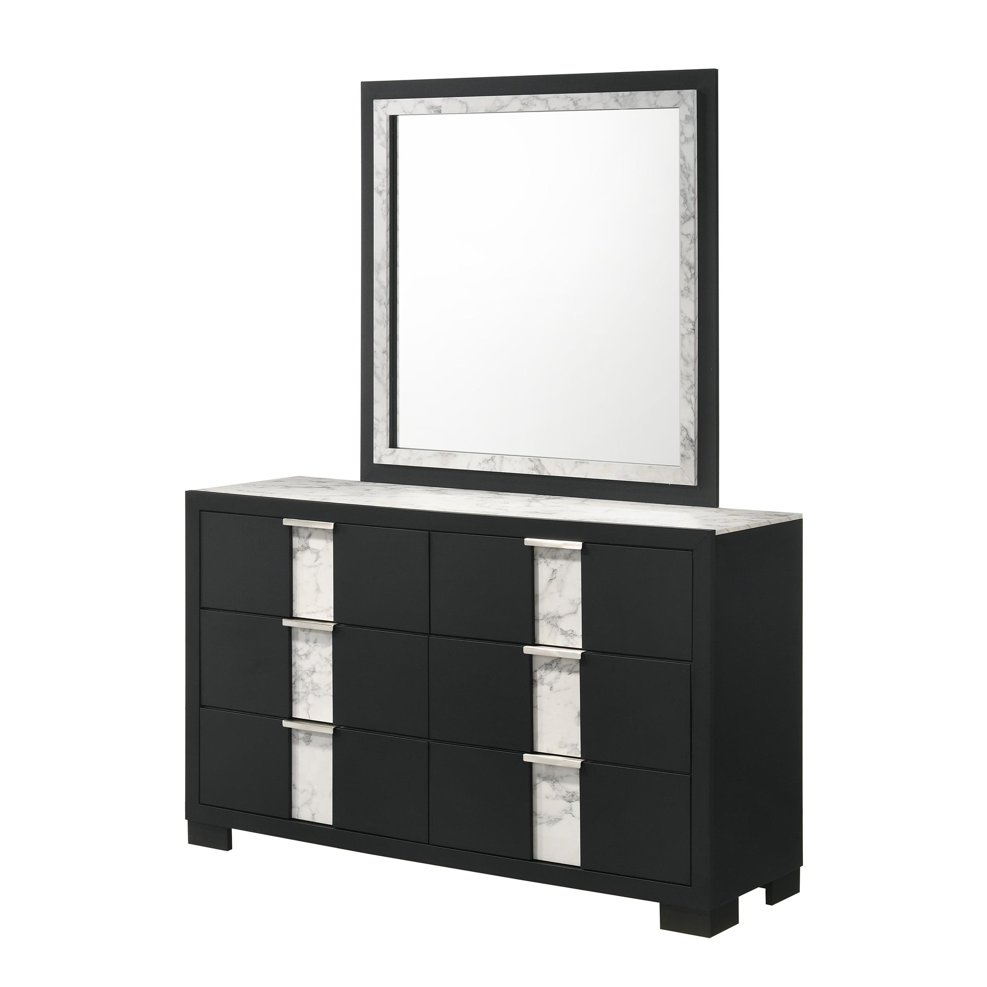  Crown Mark Rangley B6835-11 Dresser Mirror - Black IMAGE 4