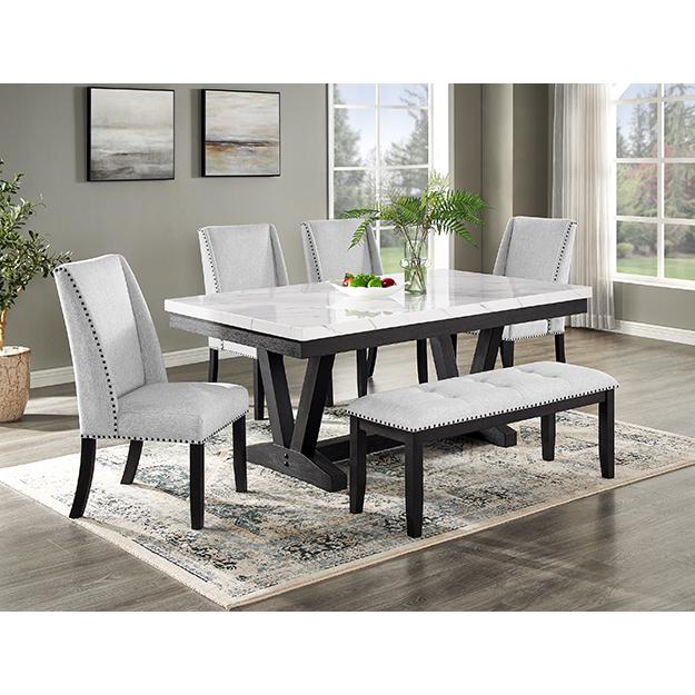  Crown Mark Vance 1319T-4272 Dining Table - Dove Grey IMAGE 2