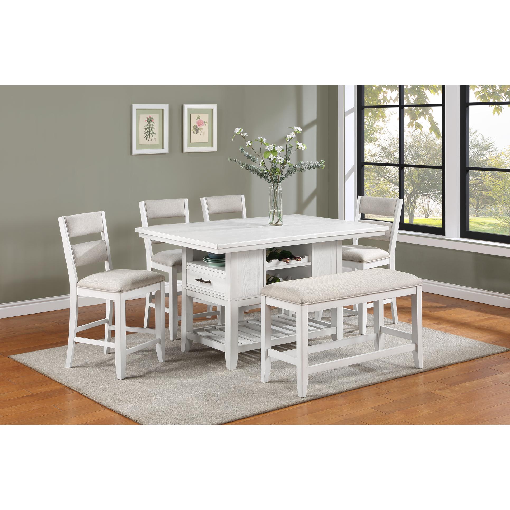  Crown Mark Wendy 2717T-4060 Counter Height Dining Table IMAGE 2