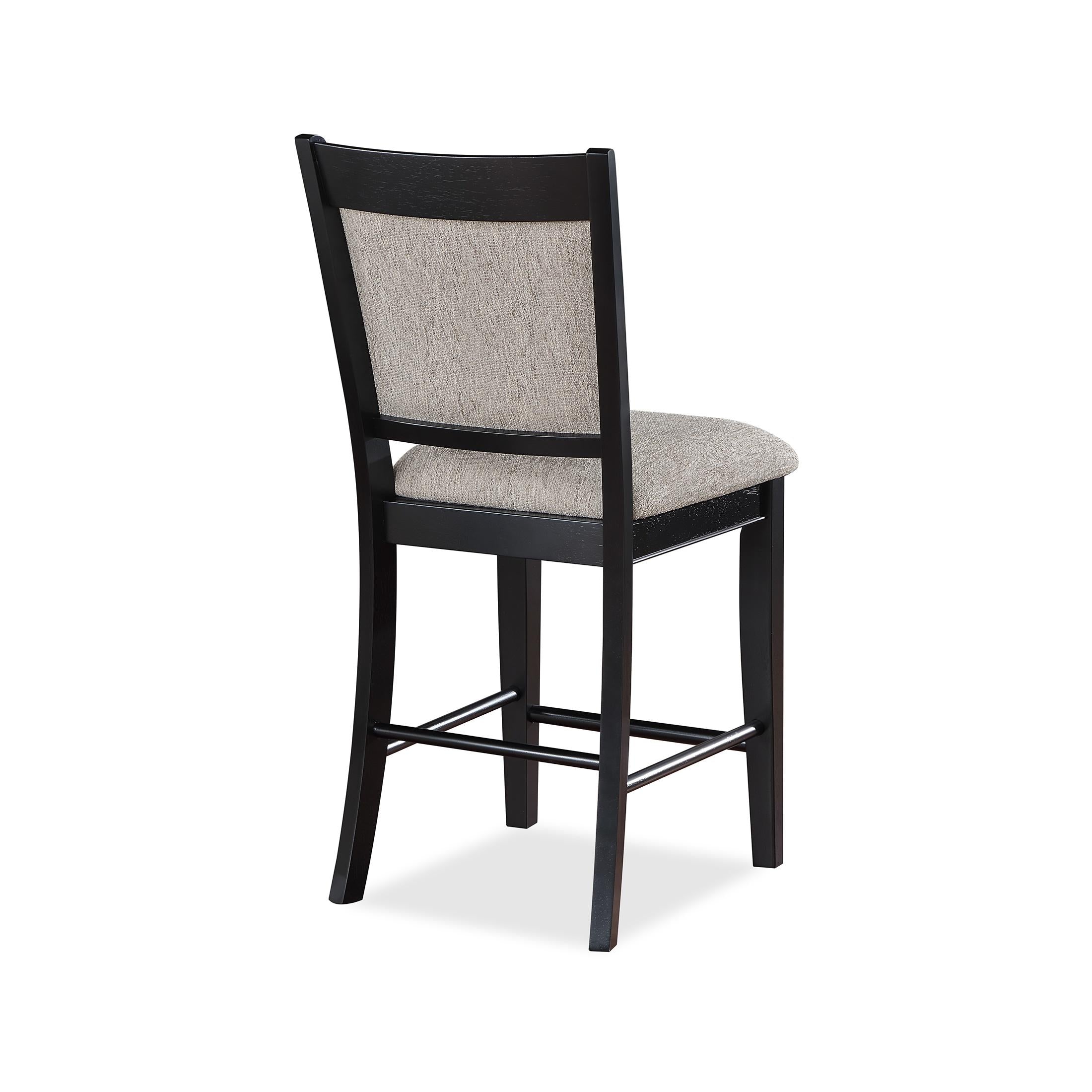  Crown Mark Fulton 2727LG-S-24 Counter Height Chair - Light Grey IMAGE 2