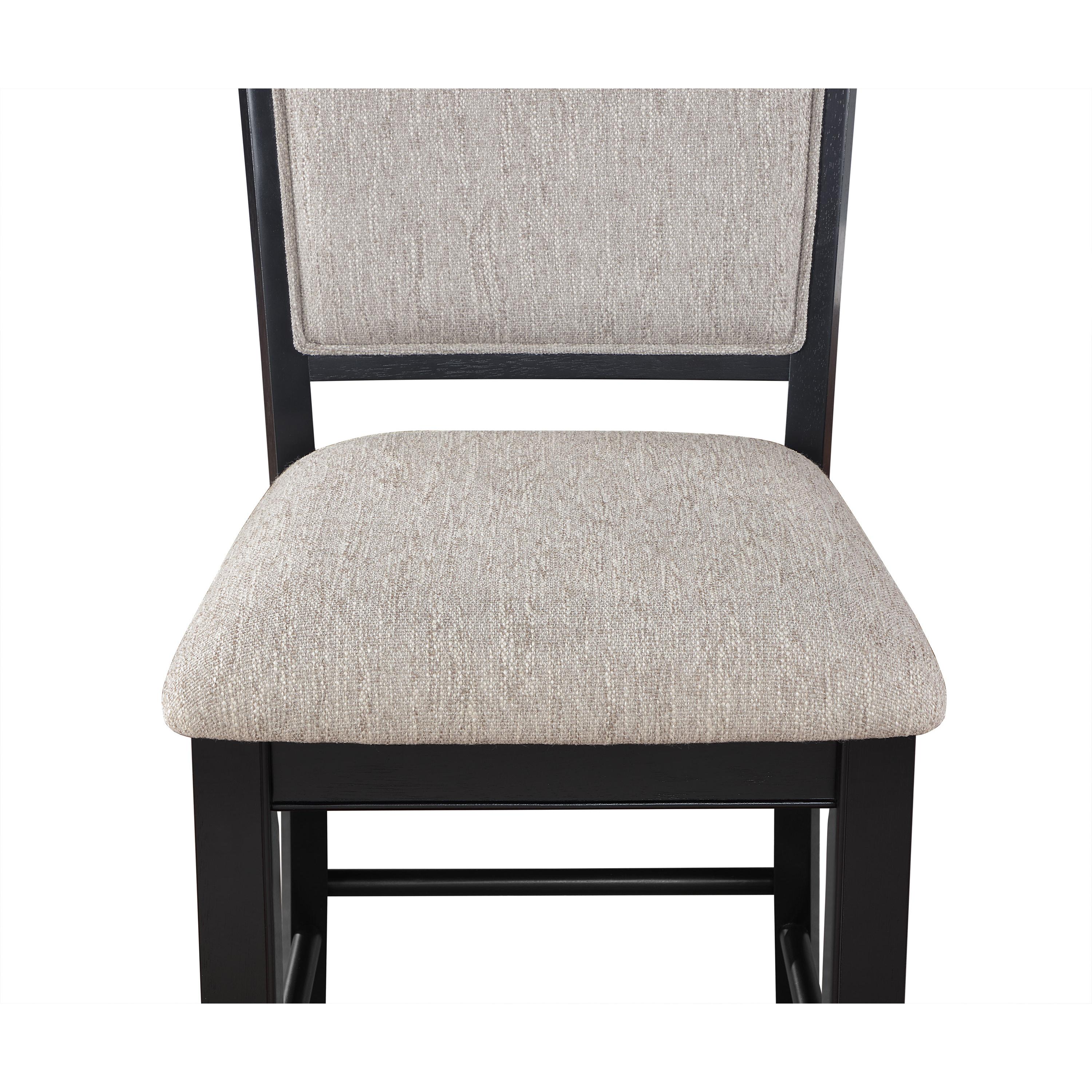  Crown Mark Fulton 2727LG-S-24 Counter Height Chair - Light Grey IMAGE 4