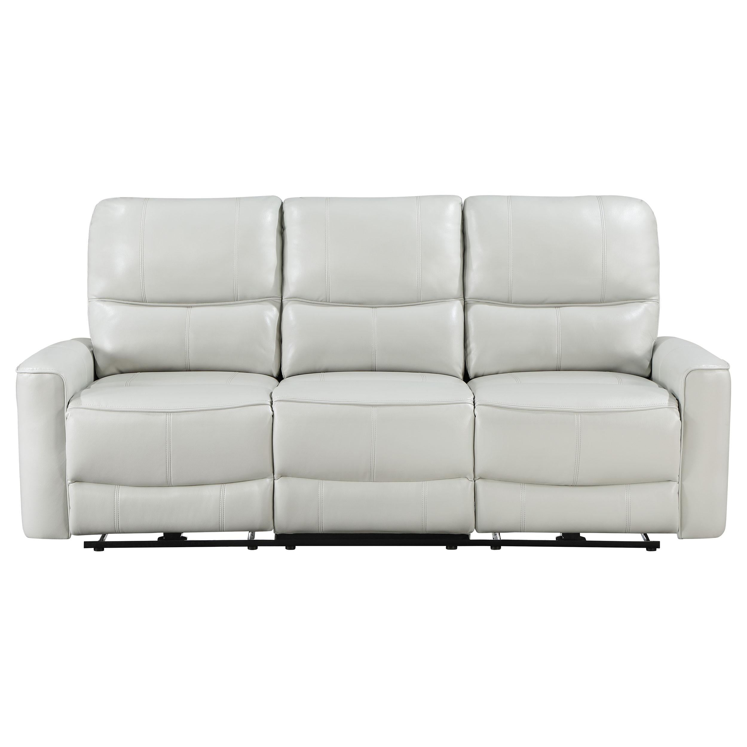  Coaster Furniture Greenfield 610261P Upholstered Power Reclining Sofa - Dove Grey IMAGE 4
