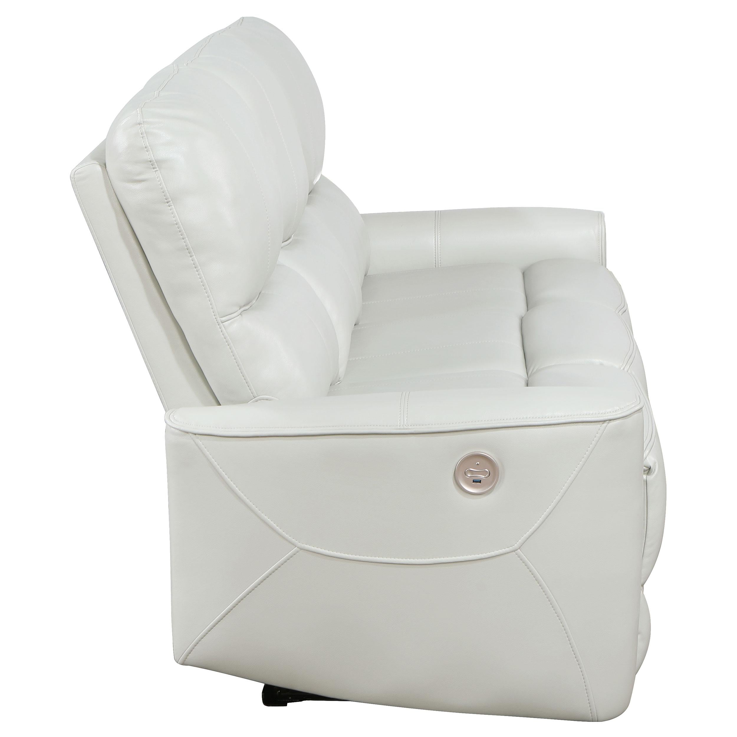  Coaster Furniture Greenfield 610261P Upholstered Power Reclining Sofa - Dove Grey IMAGE 6