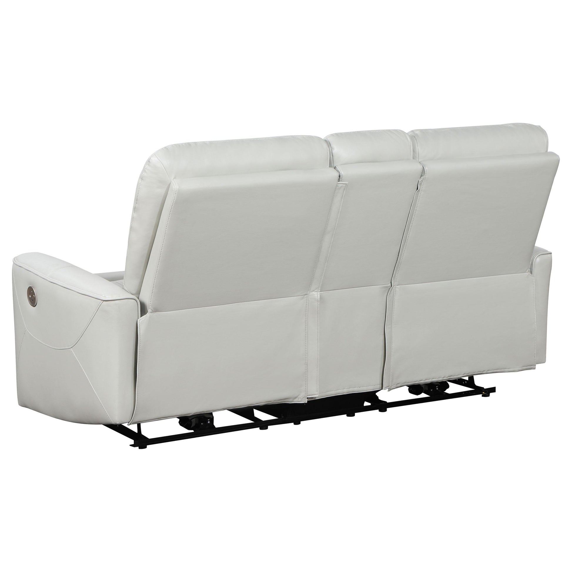 Coaster Furniture Greenfield 610262P Upholstered Power Reclining Loveseat - Dove Grey IMAGE 5