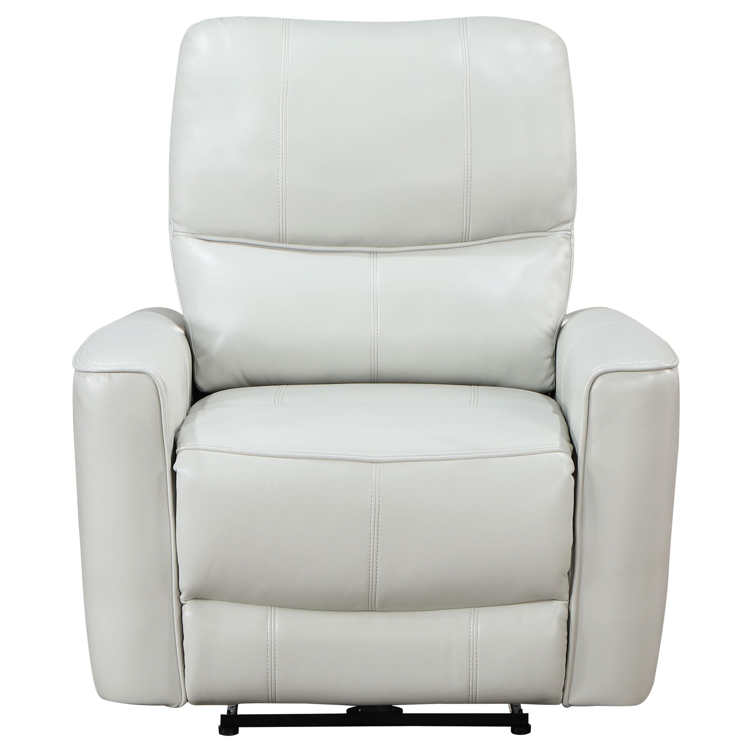  Coaster Furniture Greenfield 610263P Upholstered Power Recliner Chair - Dove Grey IMAGE 4
