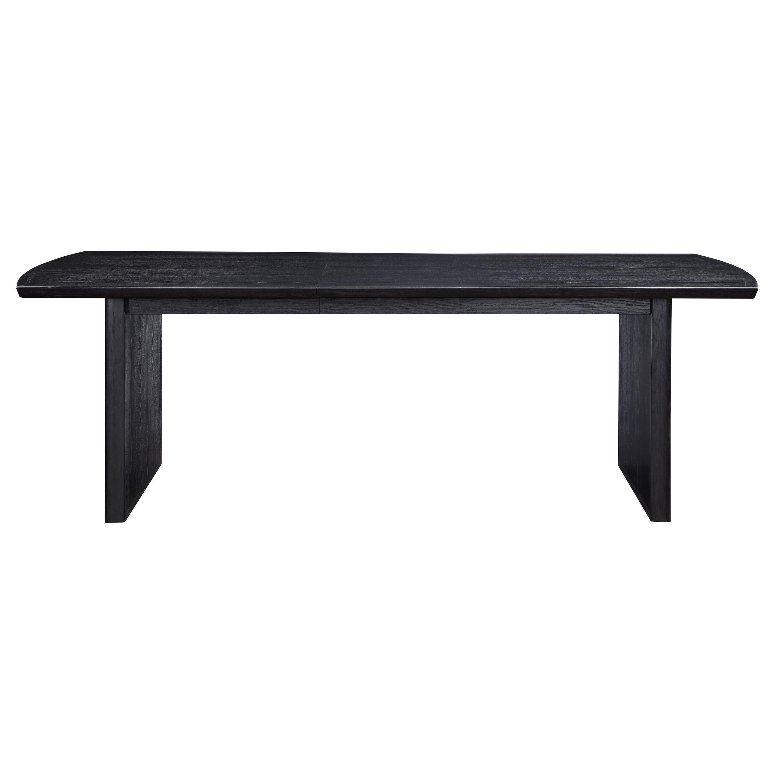  Coaster Furniture Brookmead 108231 100-inch Extension Leaf Dining Table - Black IMAGE 5
