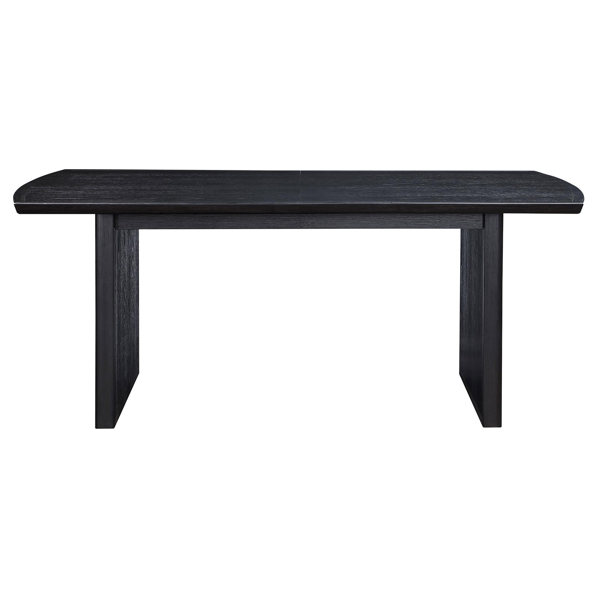  Coaster Furniture Brookmead 108231 100-inch Extension Leaf Dining Table - Black IMAGE 6