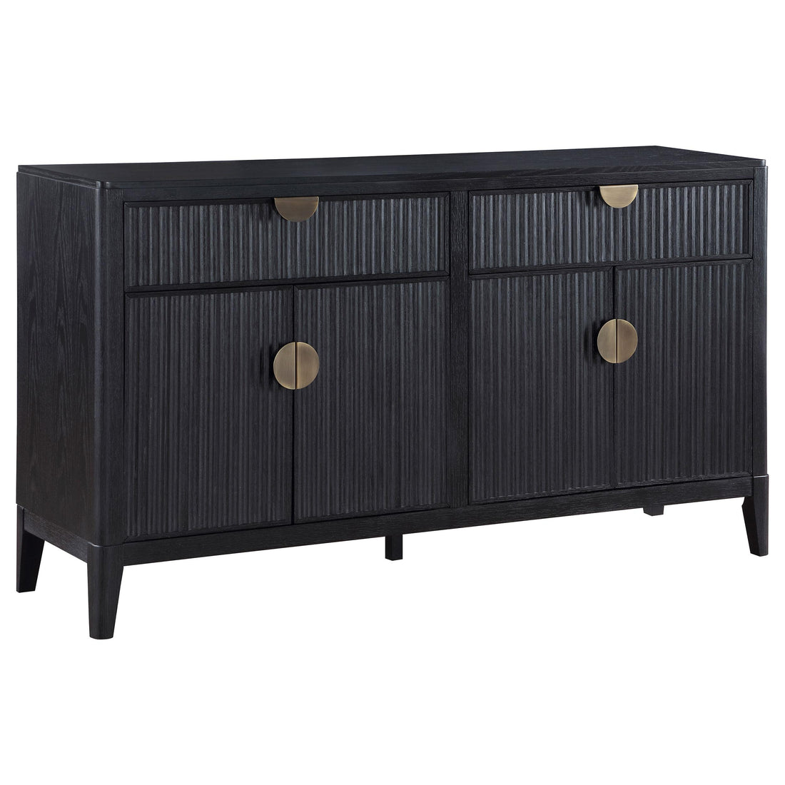  Coaster Furniture Brookmead 108235 4-door Sideboard Buffet Storage Cabinet - Black IMAGE 1