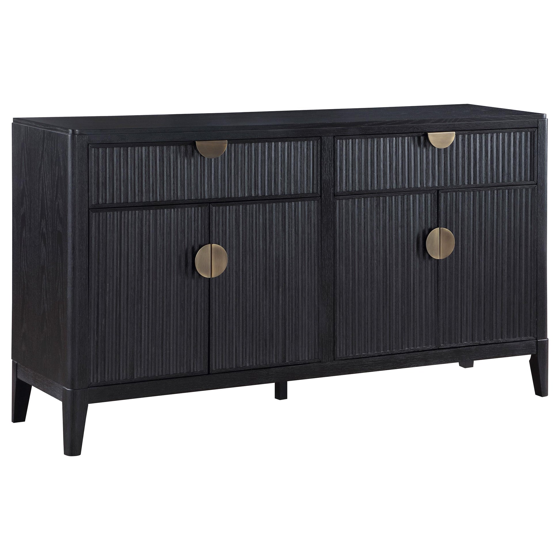 Coaster Furniture Brookmead 108235 4-door Sideboard Buffet Storage Cabinet - Black IMAGE 1