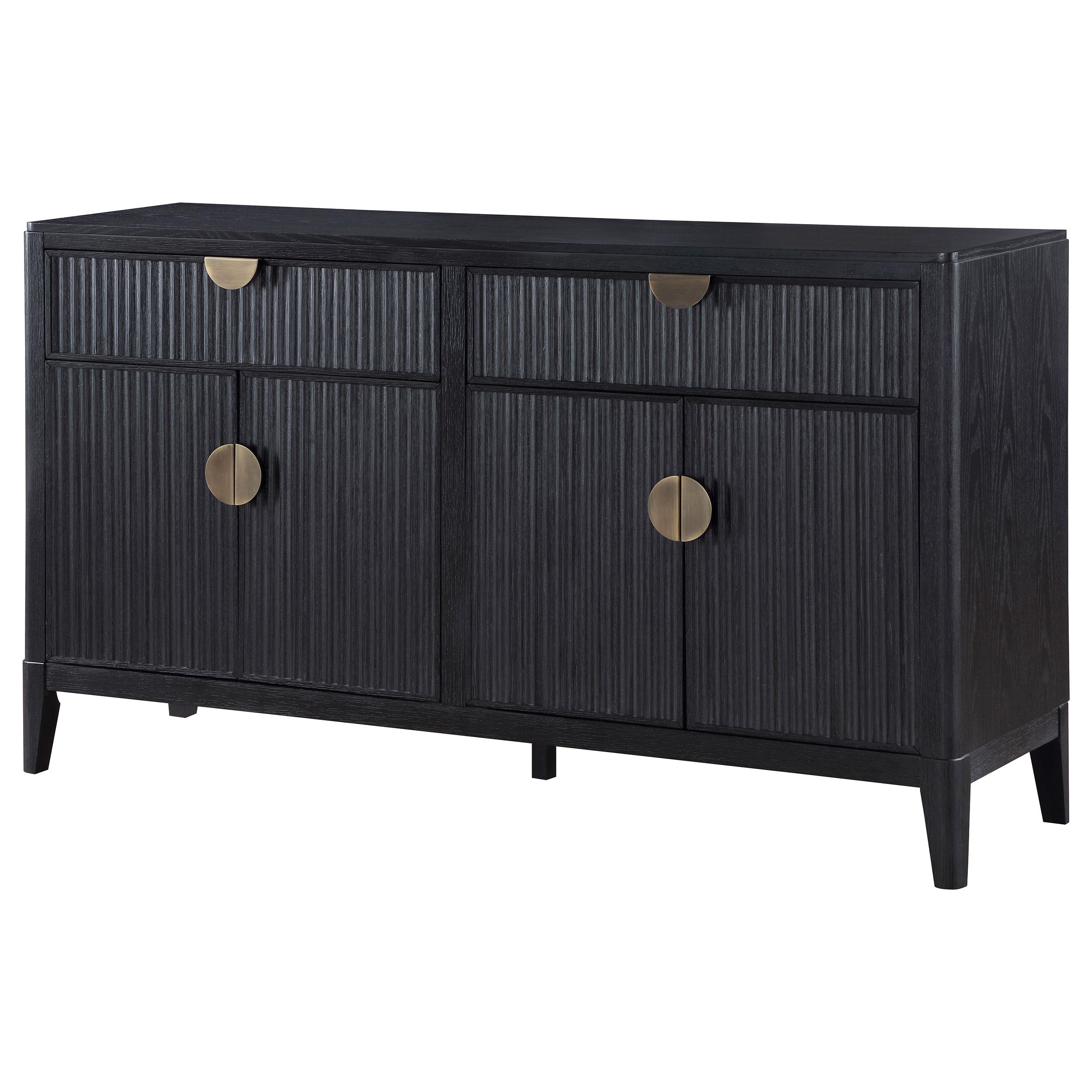  Coaster Furniture Brookmead 108235 4-door Sideboard Buffet Storage Cabinet - Black IMAGE 6
