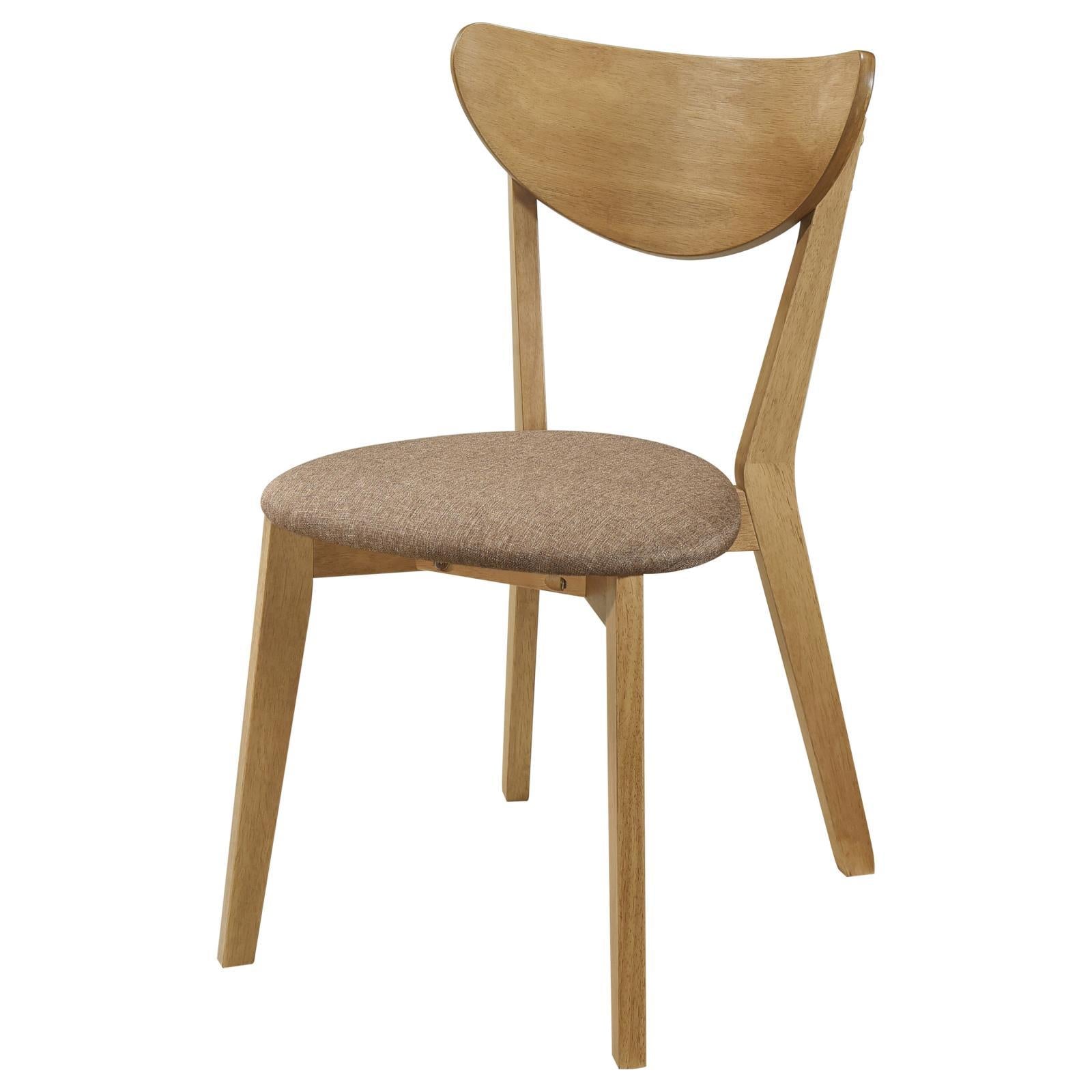  Coaster Furniture Elowen 108442 Wood Dining Side Chair - Light Walnut IMAGE 4