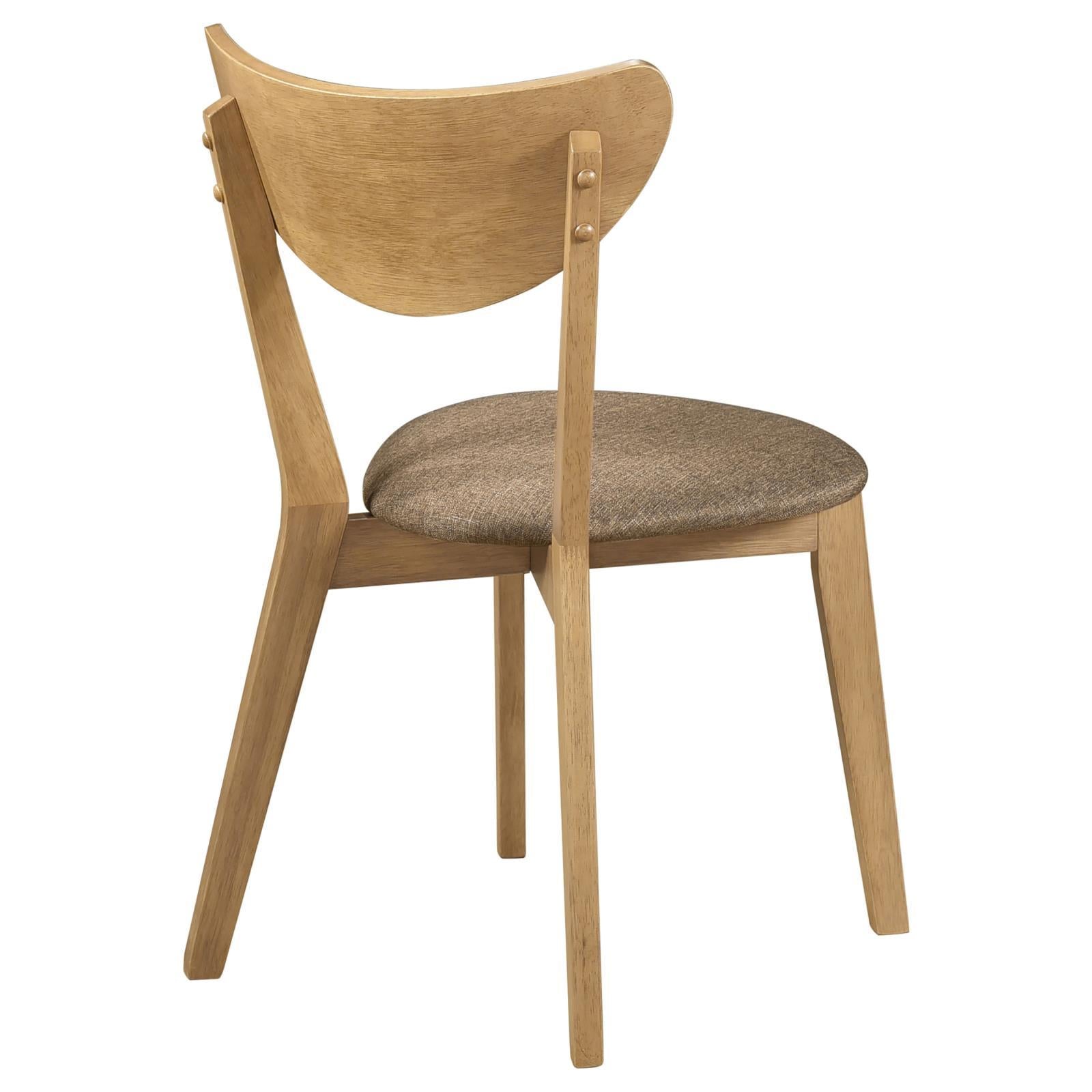 Coaster Furniture Elowen 108442 Wood Dining Side Chair - Light Walnut IMAGE 7