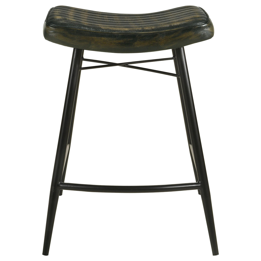  Coaster Furniture Bayu 109258 Leather Upholstered Counter Stool - Espresso IMAGE 1