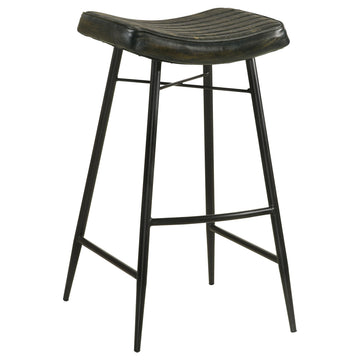  Coaster Furniture Bayu 109259 Leather Upholstered Bar Stool - Espresso IMAGE 1