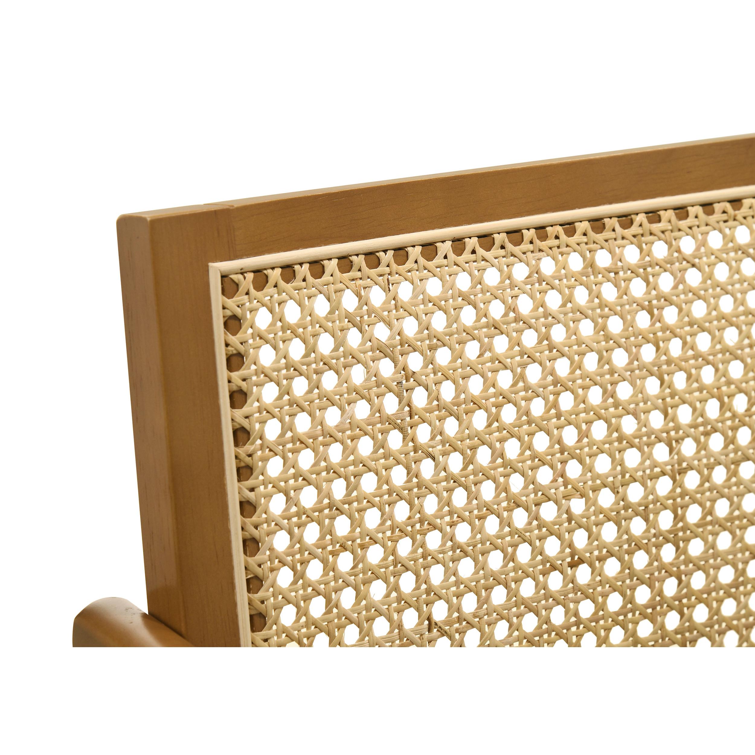  Coaster Furniture Kane 182677 Woven Rattan Wood Bar Chair - Light Walnut IMAGE 9