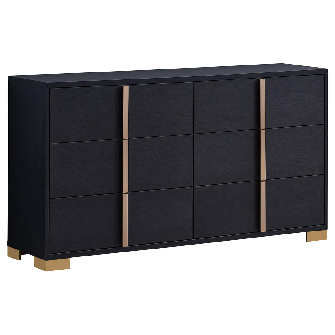  Coaster Furniture Marceline 222833 6-Drawer Dresser - Black IMAGE 1