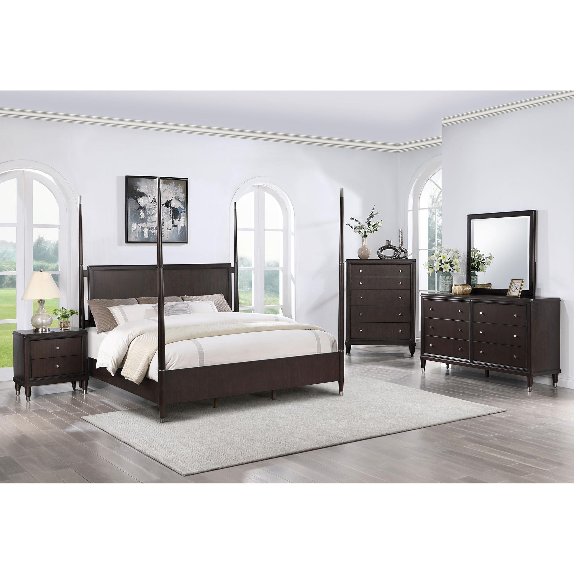  Coaster Furniture Emberlyn 223064 Dresser Mirror - Brown IMAGE 4