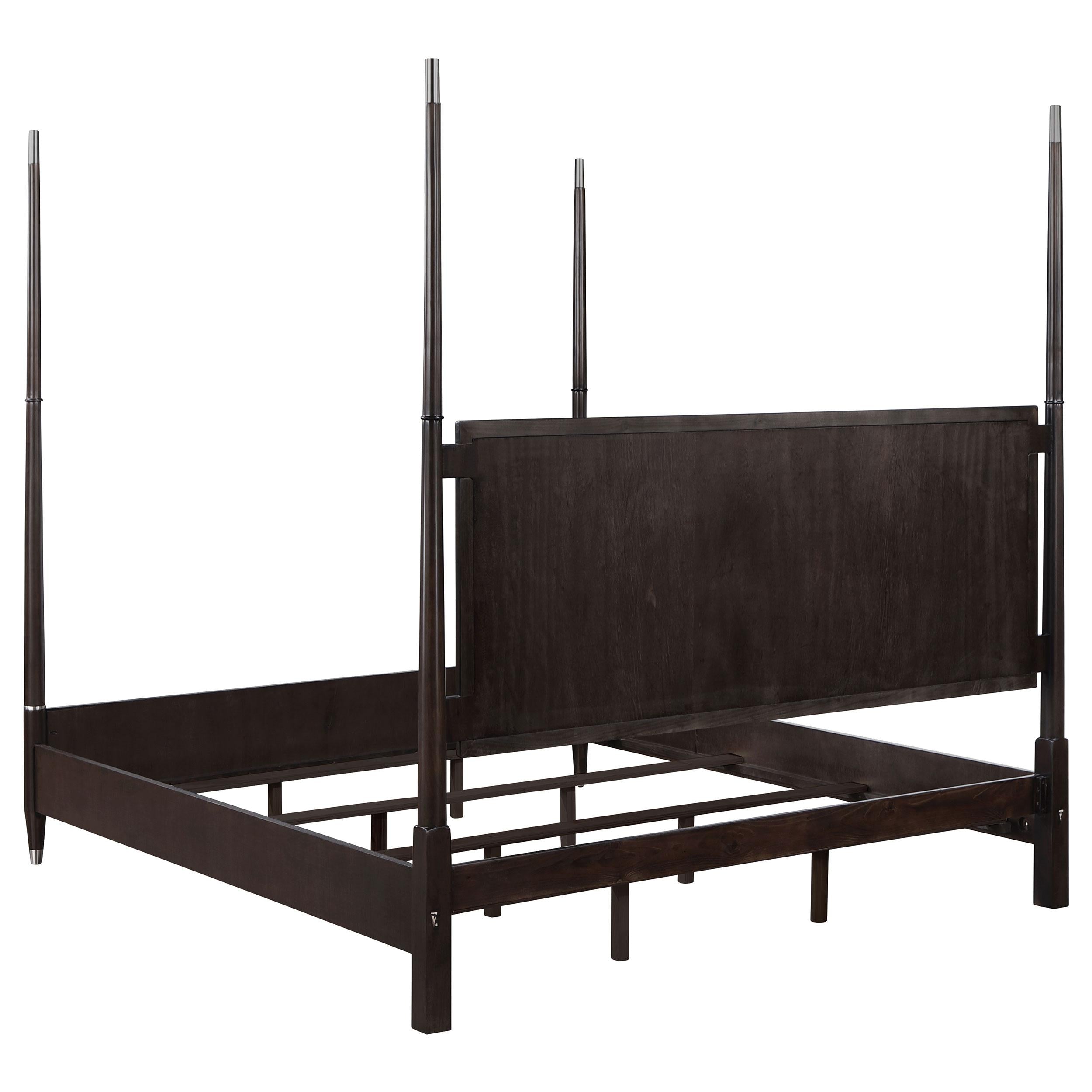 Coaster Furniture Emberlyn 223061Q Wood Queen Poster Bed - Brown IMAGE 7