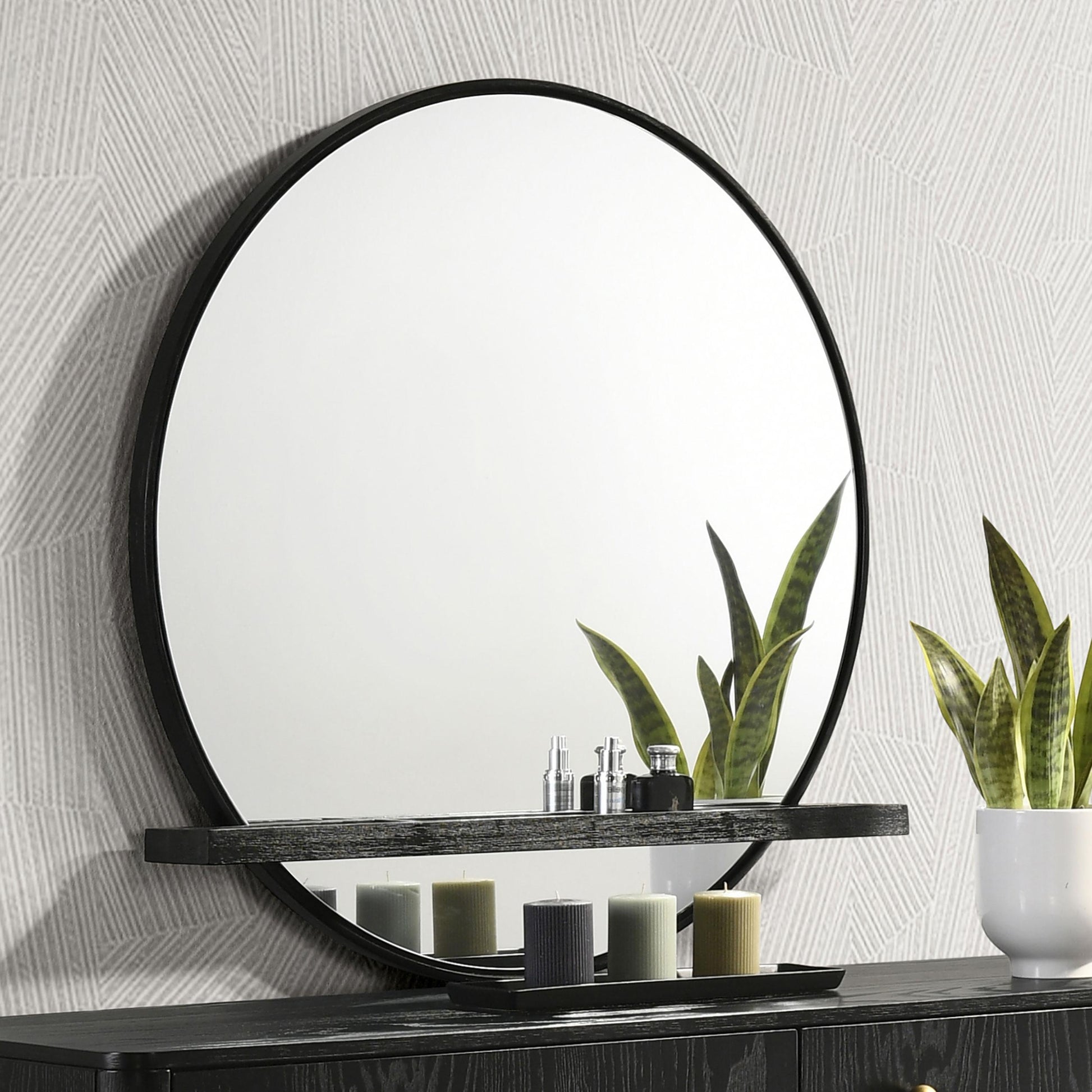  Coaster Furniture Arini 224334 Dresser Mirror - Black IMAGE 2