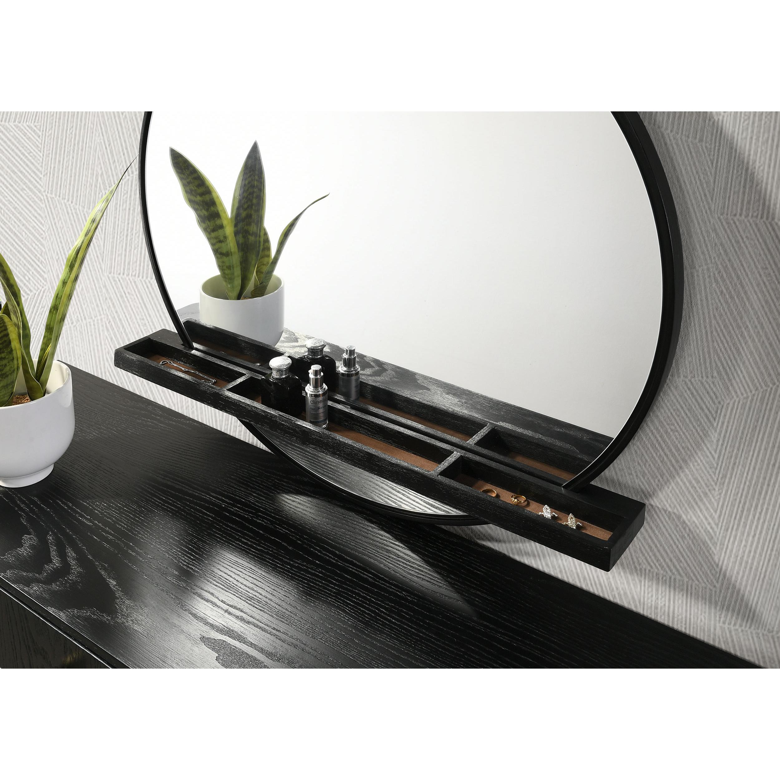  Coaster Furniture Arini 224334 Dresser Mirror - Black IMAGE 6