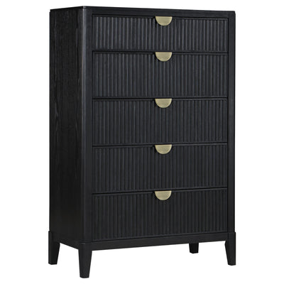  Coaster Furniture Brookmead 224715 5-Drawer Bedroom Chest - Black IMAGE 1