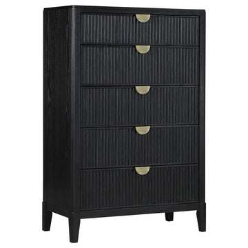  Coaster Furniture Brookmead 224715 5-Drawer Bedroom Chest - Black IMAGE 1