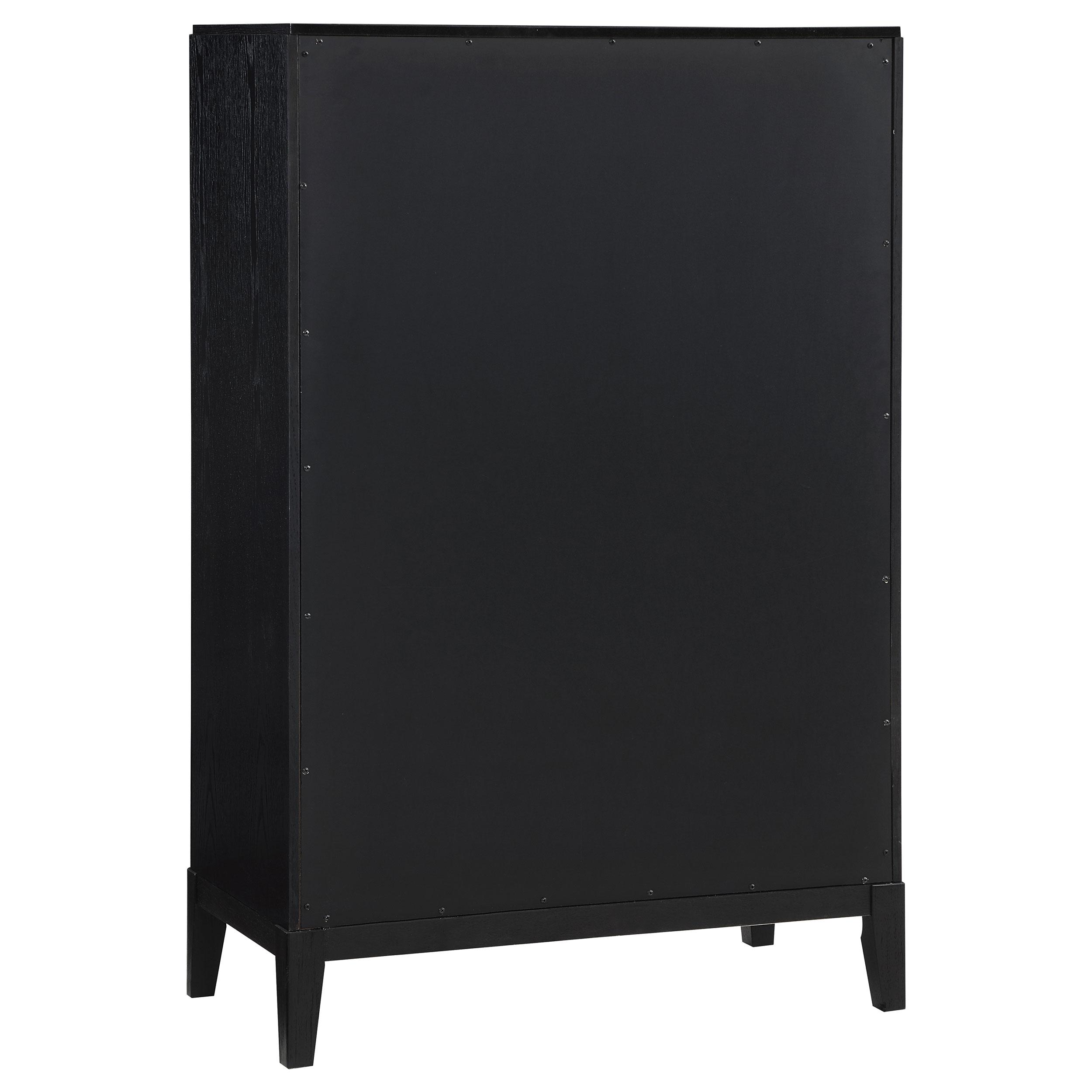  Coaster Furniture Brookmead 224715 5-Drawer Bedroom Chest - Black IMAGE 6