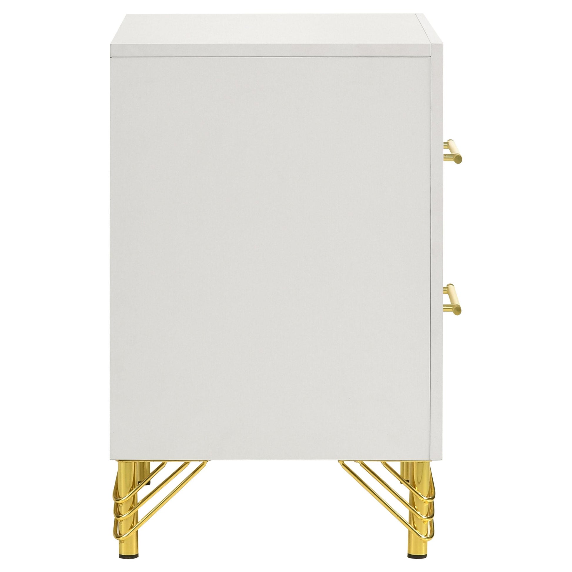  Coaster Furniture Lucia 224732 2-Drawer Nightstand Bedside Table - White IMAGE 9