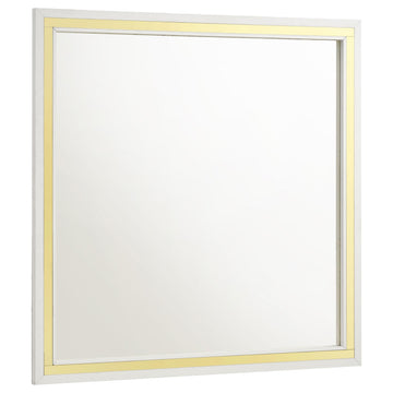  Coaster Furniture Lucia 224734 Dresser Mirror - White IMAGE 1