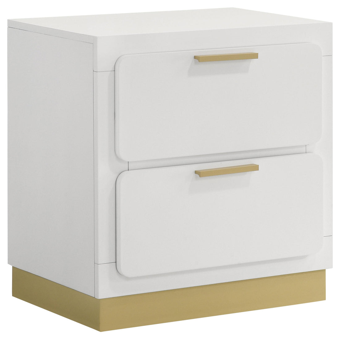  Coaster Furniture Caraway 224772 2-Drawer Nightstand - White IMAGE 1