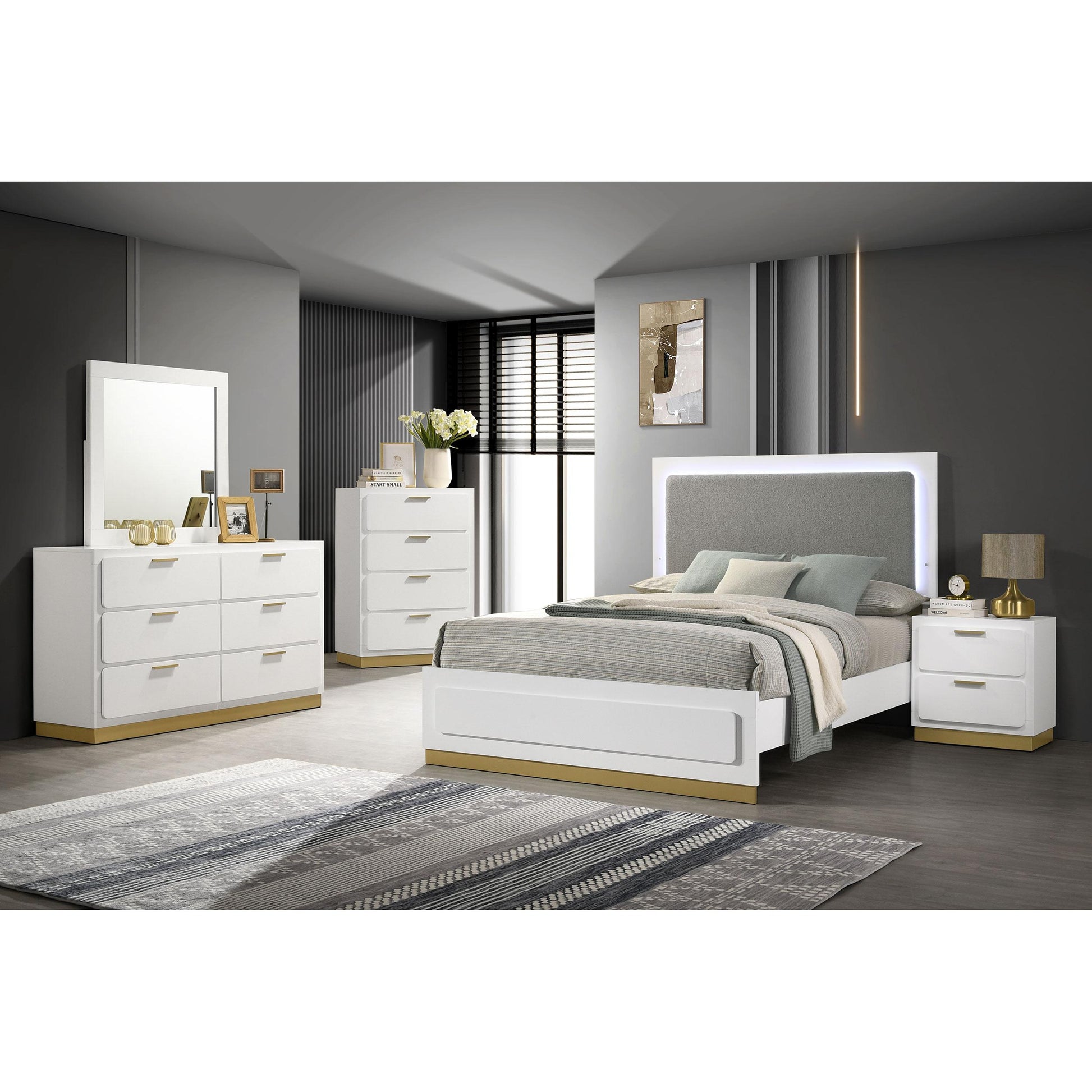  Coaster Furniture Caraway 224775 4-Drawer Bedroom Chest - White IMAGE 10