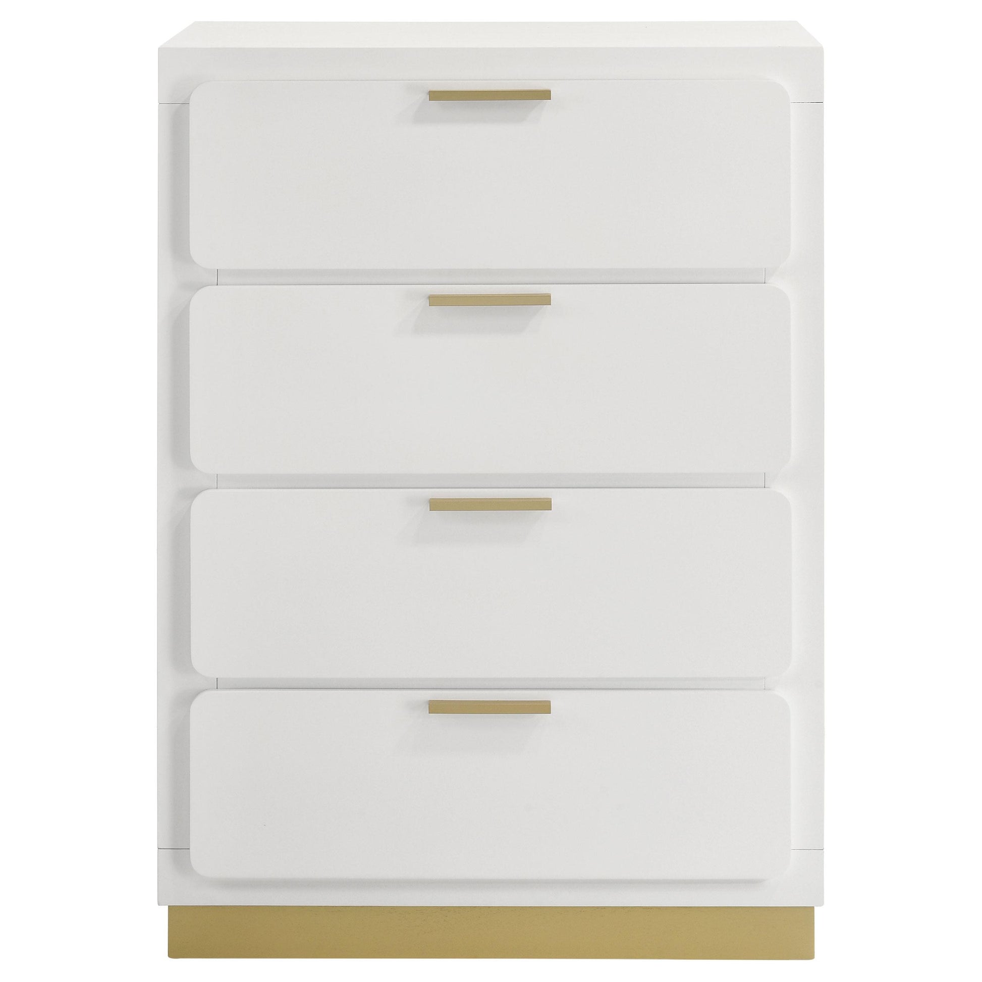  Coaster Furniture Caraway 224775 4-Drawer Bedroom Chest - White IMAGE 3
