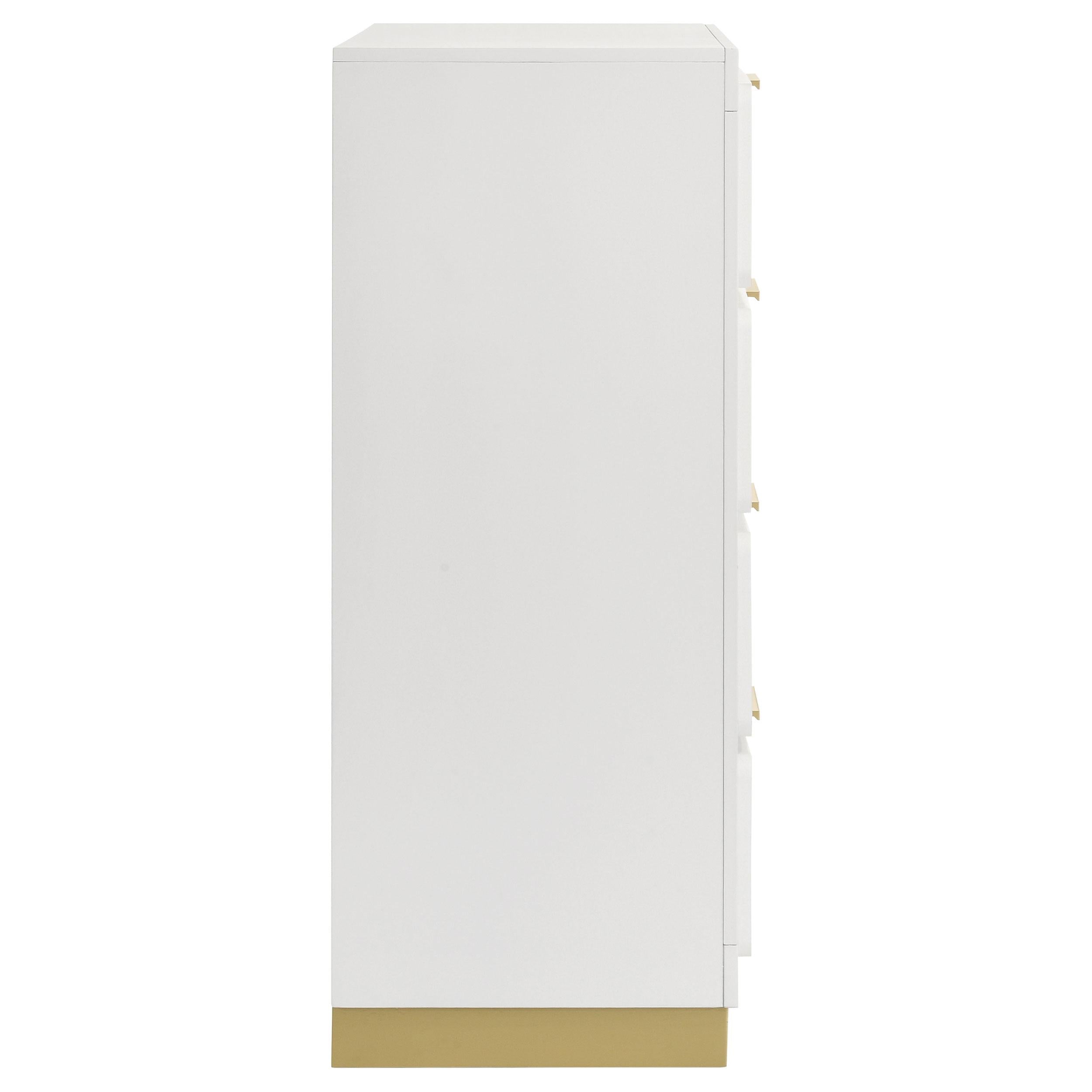  Coaster Furniture Caraway 224775 4-Drawer Bedroom Chest - White IMAGE 9