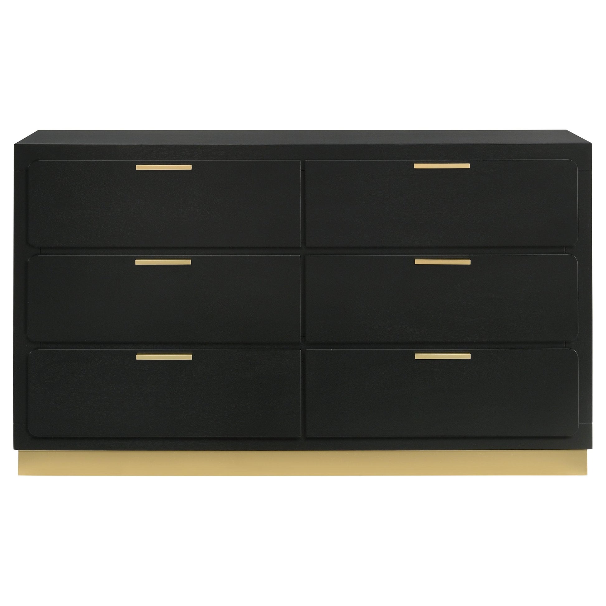  Coaster Furniture Caraway 224783 6-Drawer Dresser - Black IMAGE 4