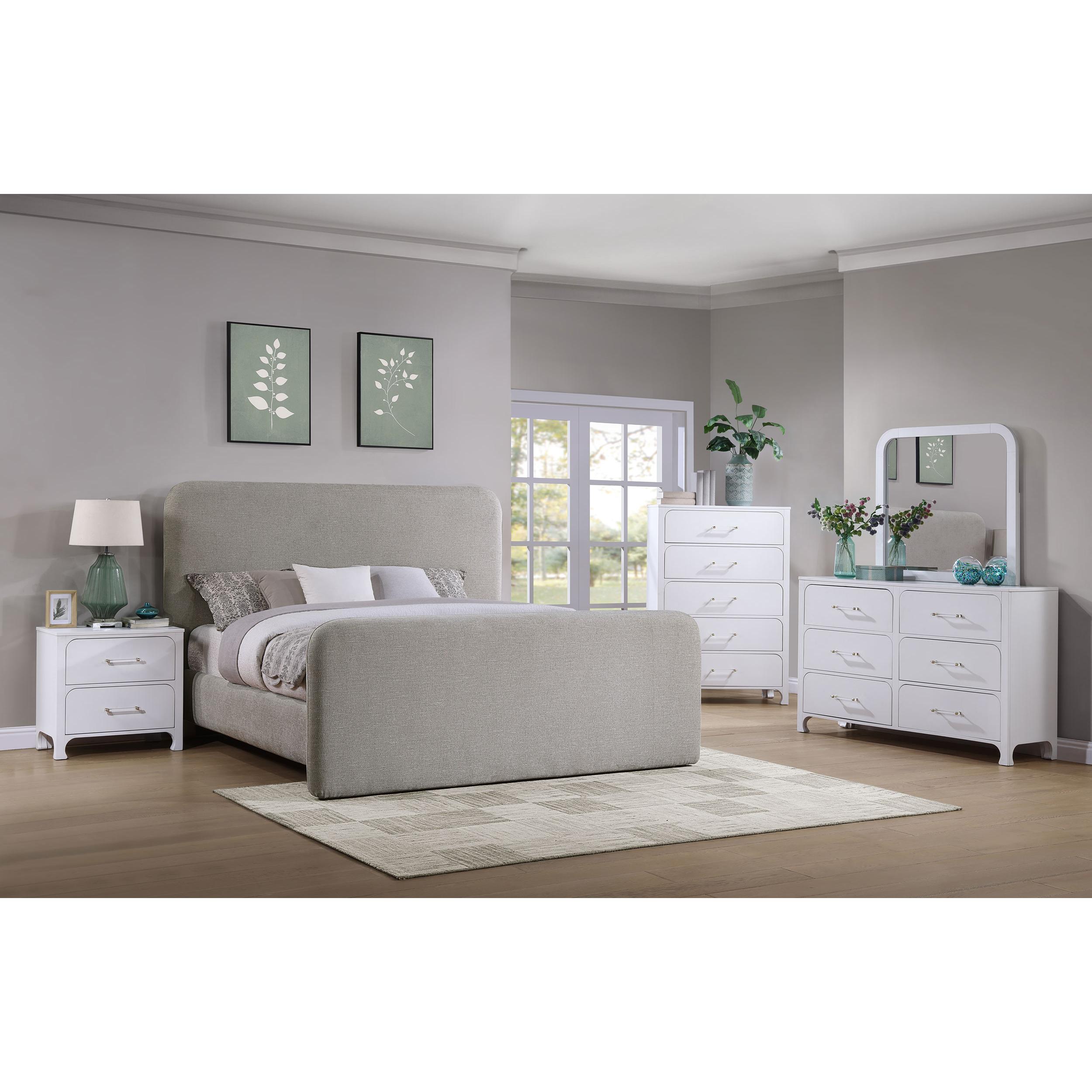  Size_King  -- Wren Upholstered Panel Bed IMAGE 5