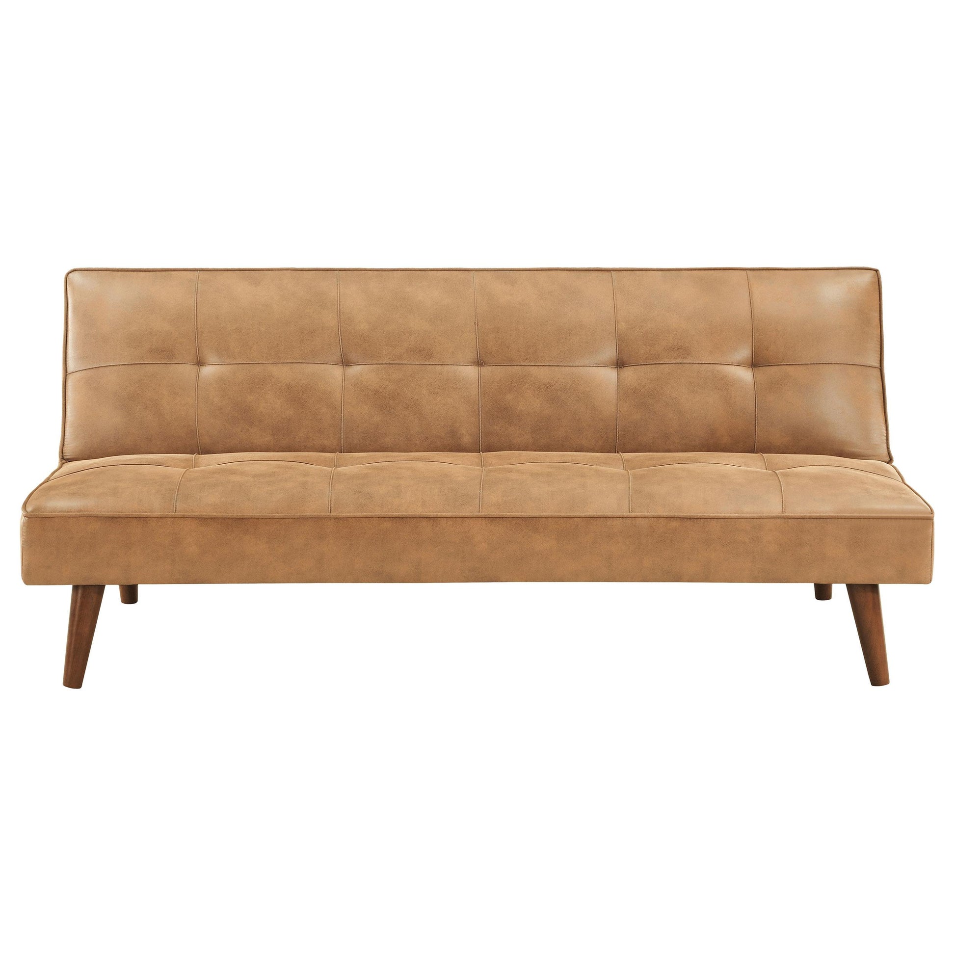  Coaster Furniture Jenson 360234 Upholstered Tufted Convertible Sofa Bed - Saddle Brown IMAGE 5