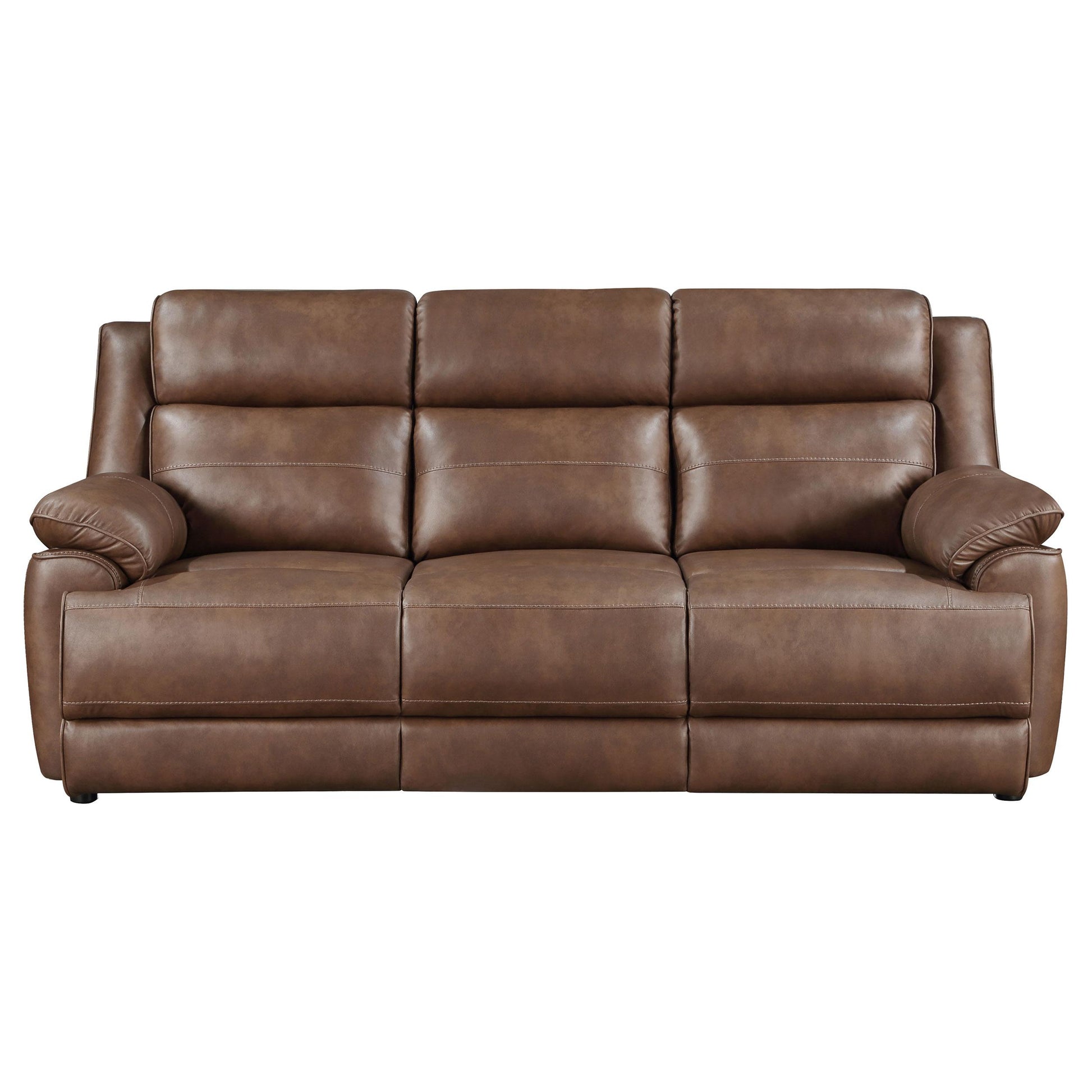  Coaster Furniture Ellington 508281 Upholstered Padded Arm Sofa - Dark Brown IMAGE 3