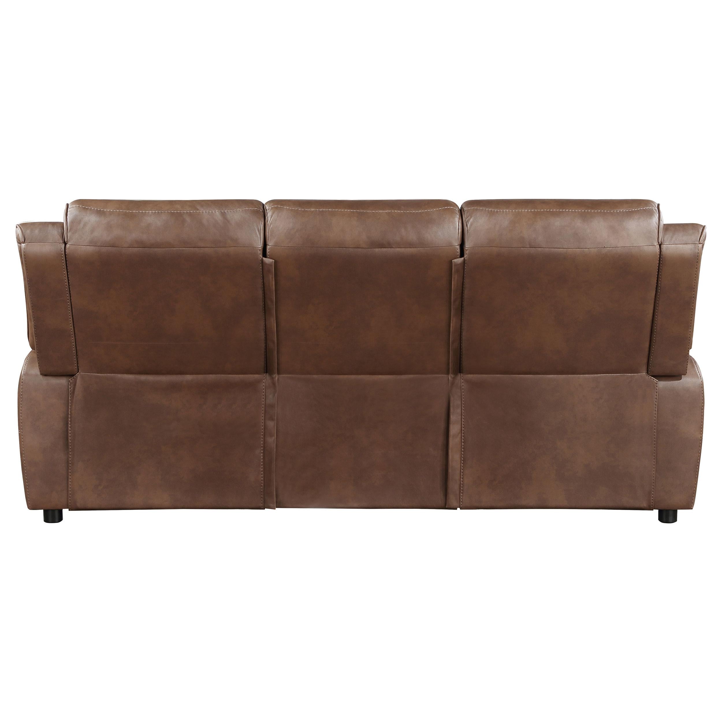  Coaster Furniture Ellington 508281 Upholstered Padded Arm Sofa - Dark Brown IMAGE 7