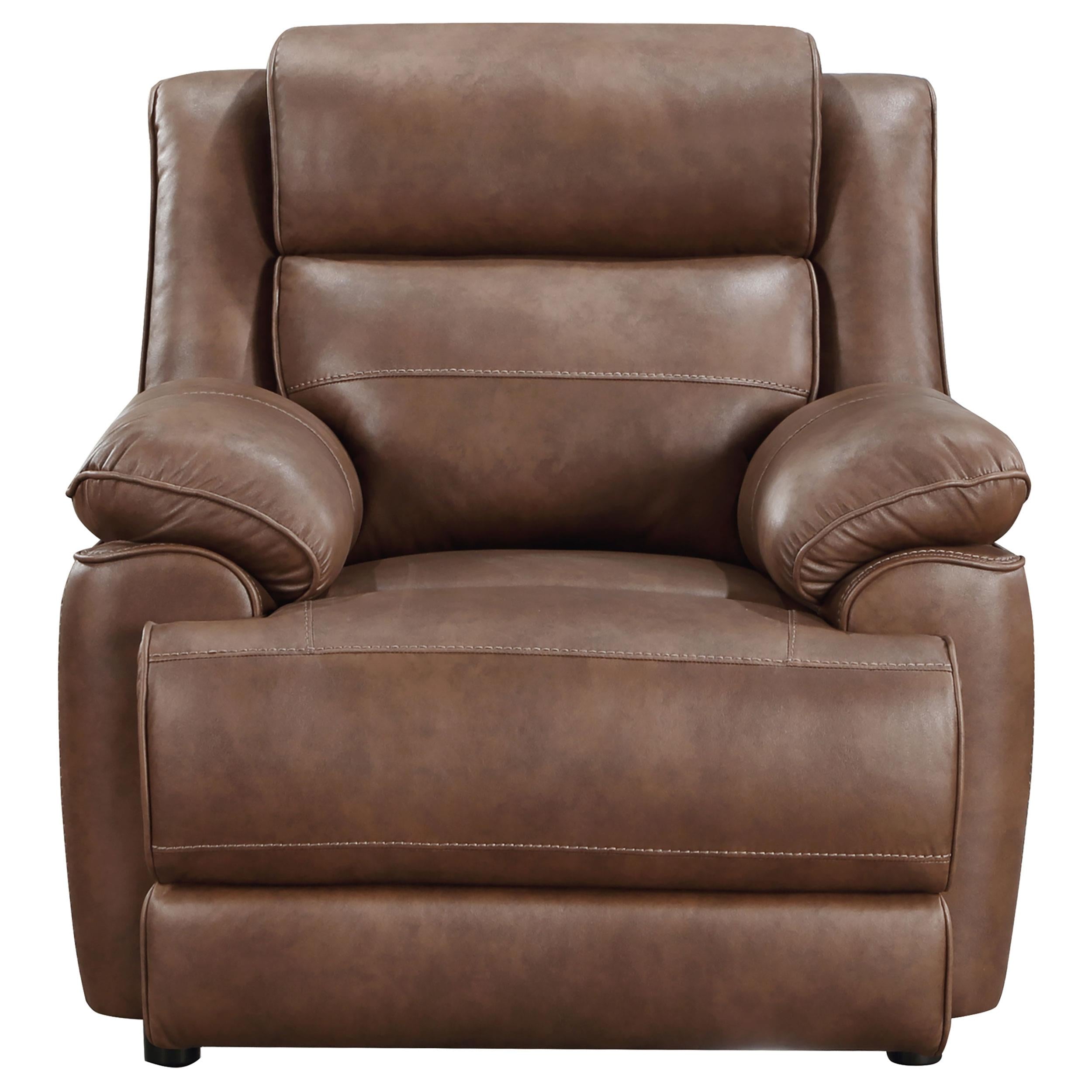  Coaster Furniture Ellington 508283 Upholstered Padded Arm Accent Chair - Dark Brown IMAGE 2