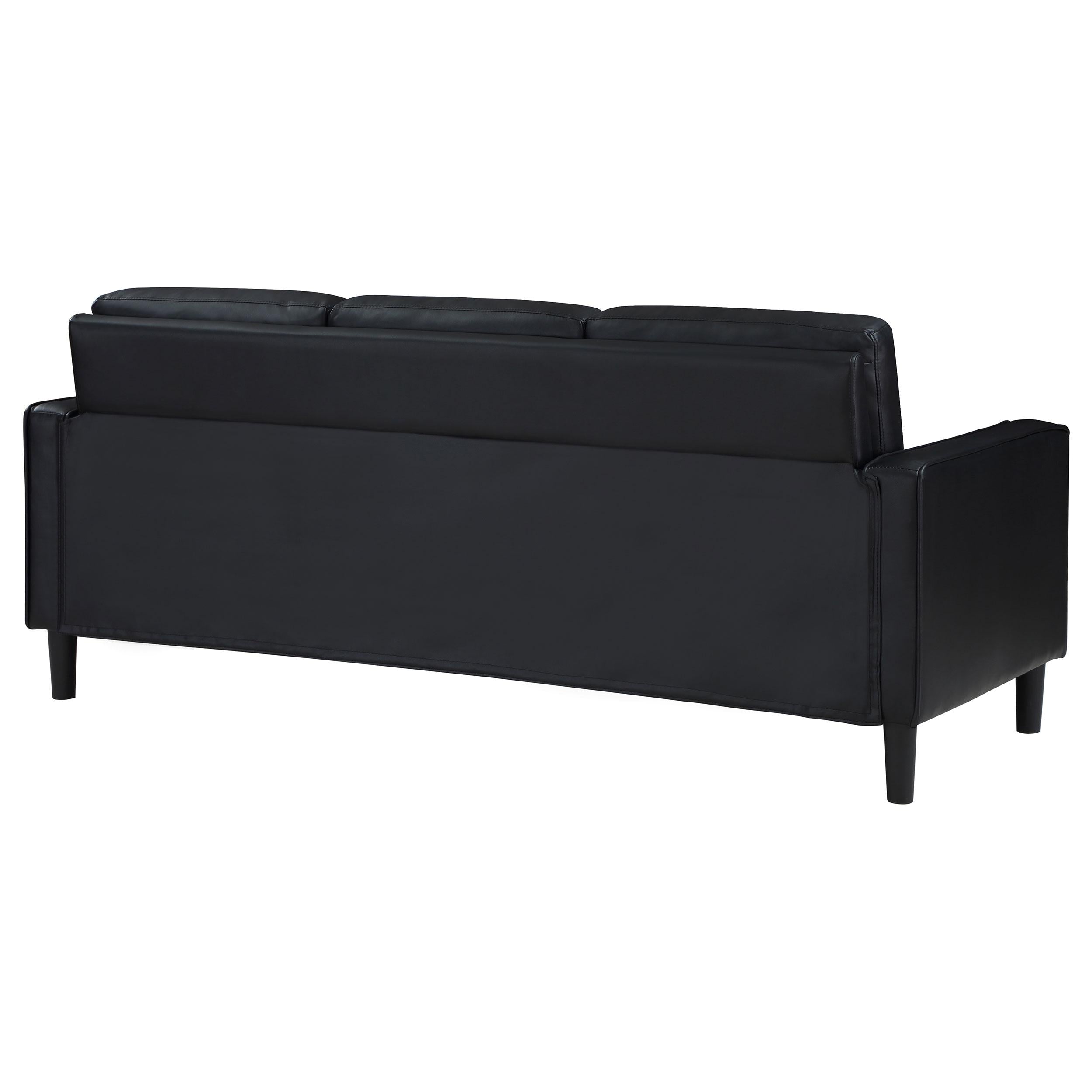  Coaster Furniture Ruth 508361 Upholstered Track Arm Sofa - Black IMAGE 7