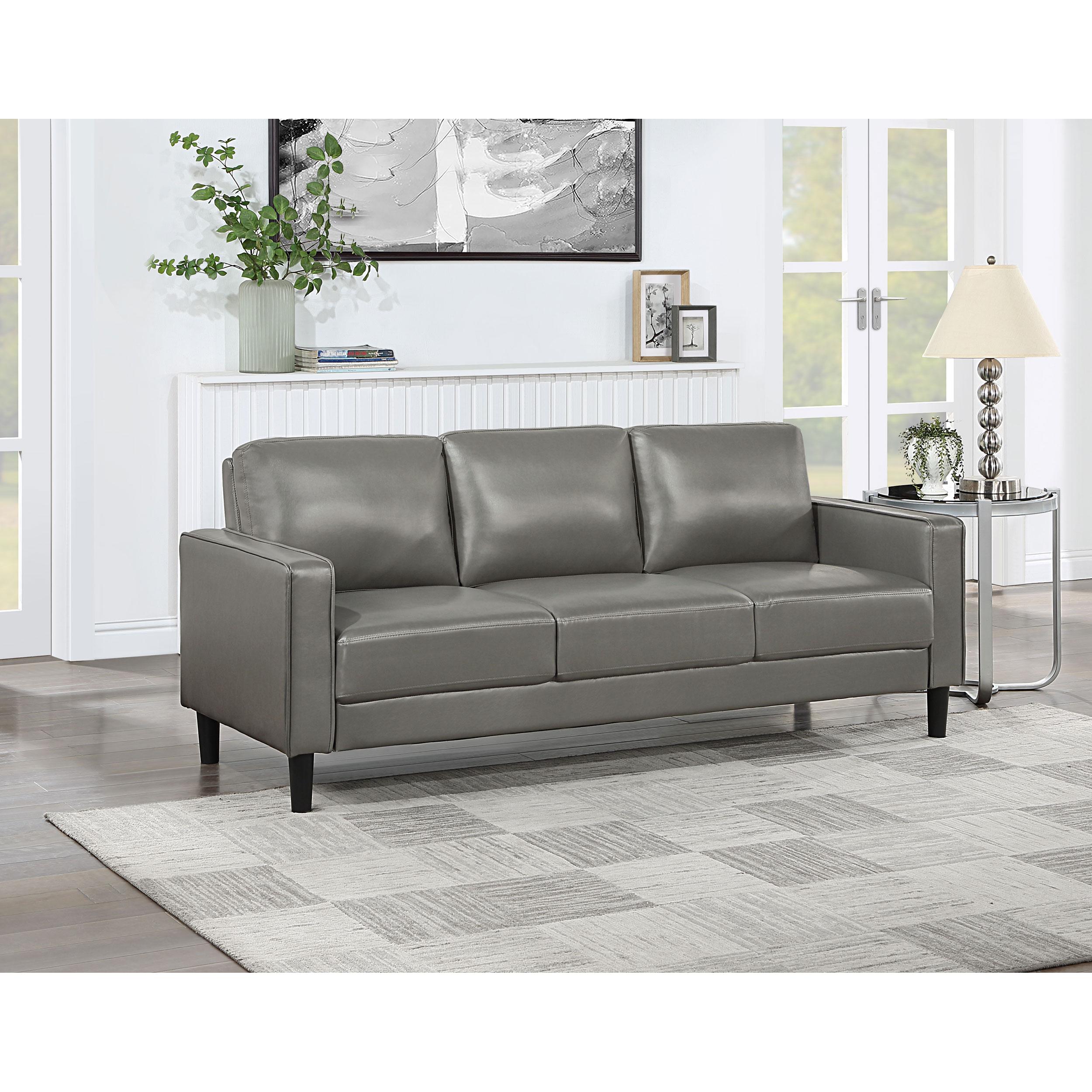  Coaster Furniture Ruth 508365 Upholstered Track Arm Sofa - Grey IMAGE 2