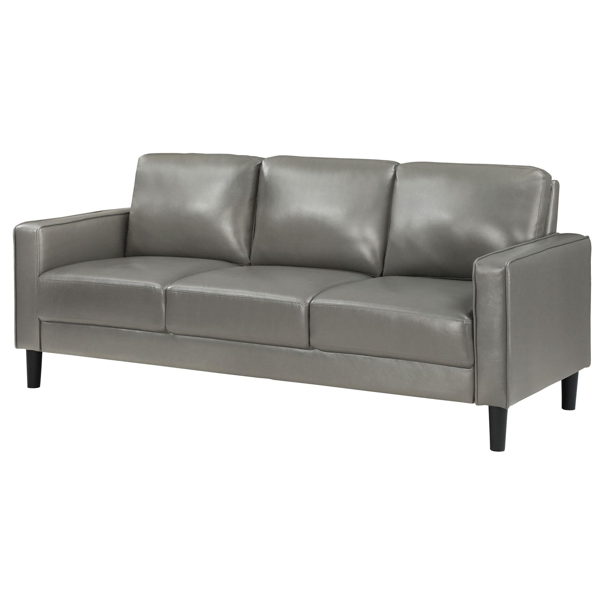 Coaster Furniture Ruth 508365 Upholstered Track Arm Sofa - Grey IMAGE 4