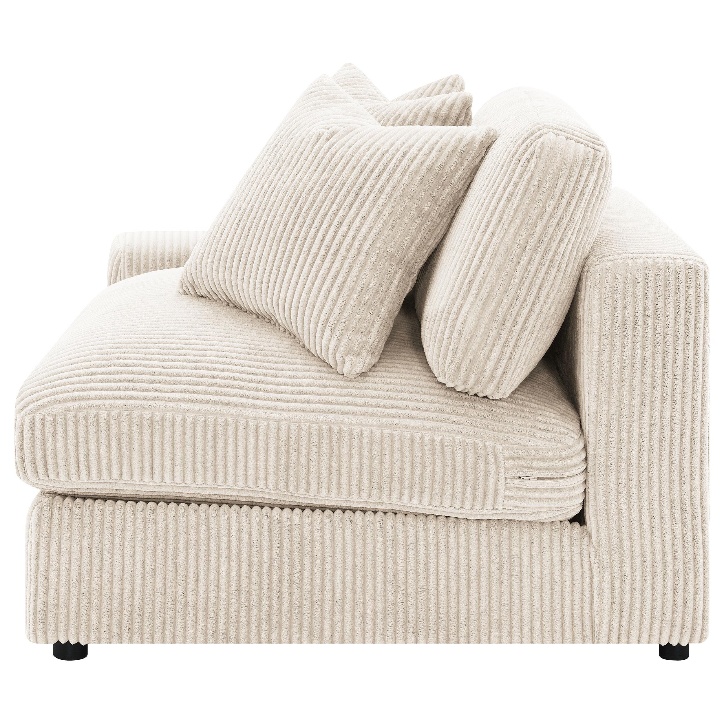  Coaster Furniture Blaine 509899 Upholstered Reversible Chaise Sectional Sofa - Sand IMAGE 16